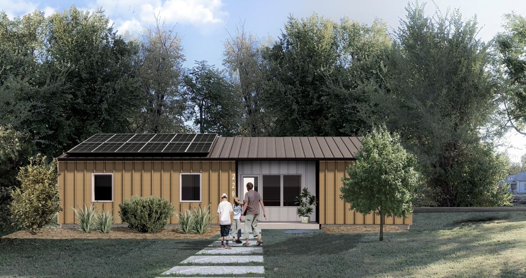 A house with a group of people outside

Description automatically generated with low confidence